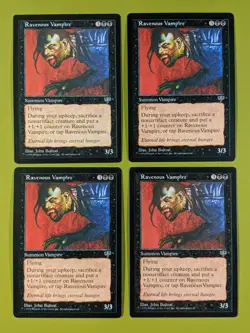 Ravenous Vampire x4 Mirage 4x Playset Magic the Gathering MTG - Image 1