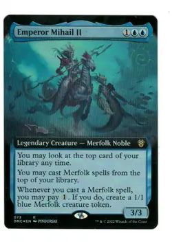 MTG Emperor Mihail II Foil Extended Art Dominaria United Magic The Gathering TCG - Image 1