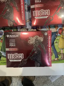 Lot Of 3 Magic The Gathering Innistrad Remastered Collector Booster In hand - Image 3