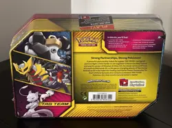 NEW Pokemon MEWTWO & MEW GX Tag Team Tin - Brand New Factory Sealed - Image 4