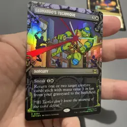 Leonardo's Technique (Showcase) Teenage Mutant Ninja Turtles MTG (FOIL) R0224 NM - Image 2