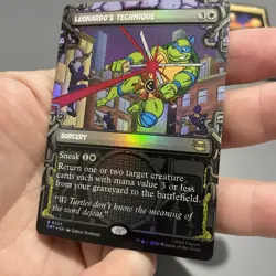 Leonardo's Technique (Showcase) Teenage Mutant Ninja Turtles MTG (FOIL) R0224 NM - Image 3