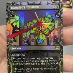 Leonardo's Technique (Showcase) Teenage Mutant Ninja Turtles MTG (FOIL) R0224 NM - Image 5