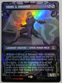 Krang & Shredder Foil Showcase x1 Teenage Mutant Ninja Turtles TMNT MTG LP/NM - Image 1
