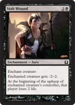 Stab Wound - Foil Return to Ravnica Lightly Played, English - Image 1