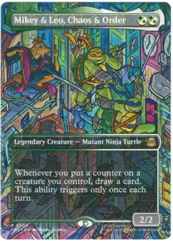 Mikey & Leo, Chaos & Order - 200 - NM - Teenage Mutant Ninja Turtle - Borderless - Image 1