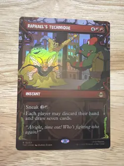 Raphael’s Technique - 237 - MTG: Teenage Mutant Ninja Turtles -Borderless - Foil - Image 1