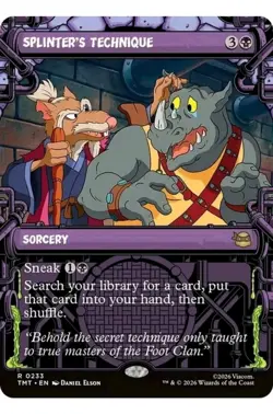 1x MTG Splinter's Technique (Showcase) TMNT Rare! NM Mint! - Image 1