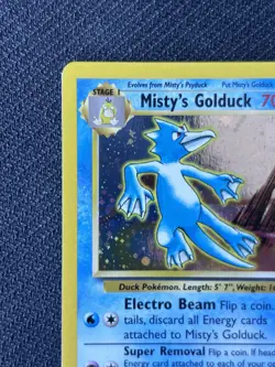 💫 Swirl Mistys Golduck NM LP Gym Challenge Holo Rare 12 Pokemon - Image 3
