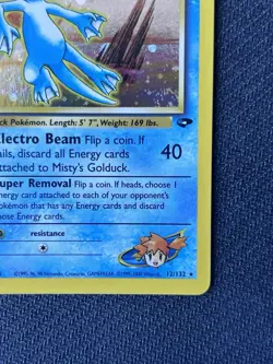 💫 Swirl Mistys Golduck NM LP Gym Challenge Holo Rare 12 Pokemon - Image 5