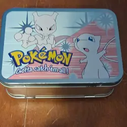 lunchbox Network Pokemon Tin Mewtwo Mew 1999 Trading Card Game Vintage - Image 2