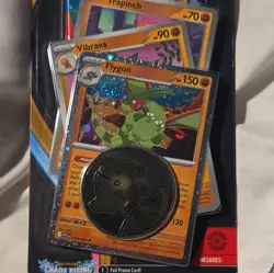 Pokemon Chaos Rising Checklane Blister Booster Moltres & Reshiram + Coin New - Image 1