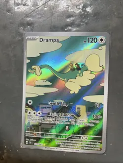 Pokemon TCG Drampa Full Art Holo Card 184/162 Temporal Forces Illustration Rare - Image 1