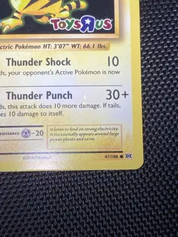 Electabuzz 41/108 HOLO BLEED Galaxy Swirl Toys R Us Stamped Promo Holo Pokemon - Image 4