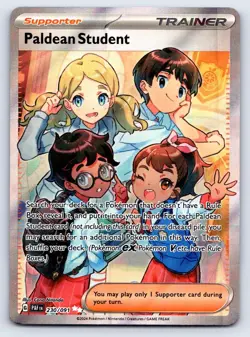 Paldean Student 230/091 Ultra Rare Paldean Fates Pokemon Near Mint - Image 1