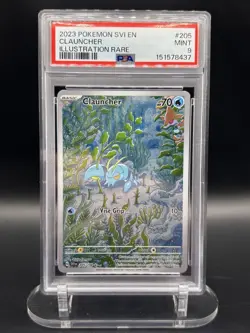 Pokemon TCG: Scarlet & Violet Clauncher 205/198 Illustration Rare PSA 9 - Image 1