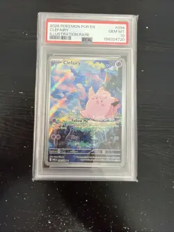2026 POKEMON POR EN-PERFECT ORDER ILLUSTRATION RARE #094 CLEFAIRY PSA 10 - Image 1