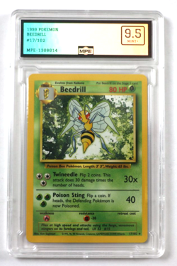 Pokemon TCG Beedrill 17/102 MPE 9.5 MINT+ Base Set - Image 1