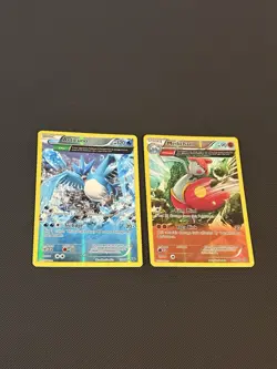 Pokemon TCG Articuno & Medicham Ancient Trait Reverse Holo Lot Of 2 - Played - Image 1