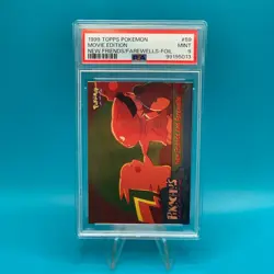 New Friends & Farewells Foil #59 1999 Topps Pokemon First Movie Blue Logo PSA 9 - Image 1