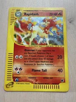 Pokemon TCG Rapidash Expedition Base Set Holo Rare #26/165 70 HP 2002 ENG - Image 1