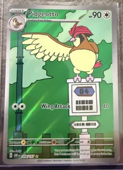 Pidgeotto 208/197 – Illustration Rare IR – Obsidian Flames – NM – Pokemon TCG - Image 1
