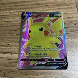 Pokemon Pikachu V Full Art Ultra Rare Holo 170/185 - Image 1