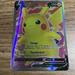Pokemon Pikachu V Full Art Ultra Rare Holo 170/185 - Image 2