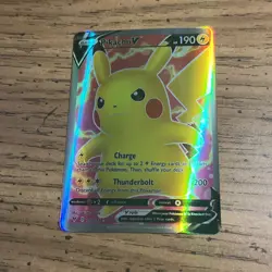 Pokemon Pikachu V Full Art Ultra Rare Holo 170/185 - Image 5