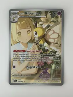 Lillie's Ribombee 164/159 Illustration Rare Pokemon Journey Together - Image 1