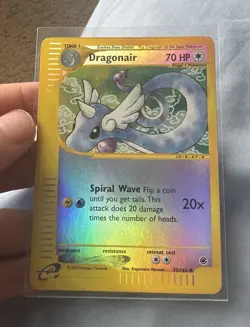 2002 Pokemon Expeditions Dragonair Reverse Foil 75 & 2015 Pokemon Dragonite - Image 2