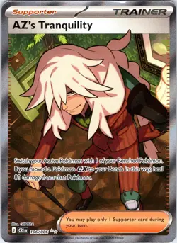 AZ's Tranquility 106/086 Ultra Rare ME04: Chaos Rising Pokemon Holo Near Mint - Image 1