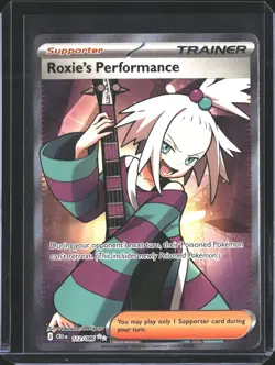 Roxie's Performance 112/086 Ultra Rare ME04: Chaos Rising Pokemon NM/M - Image 1