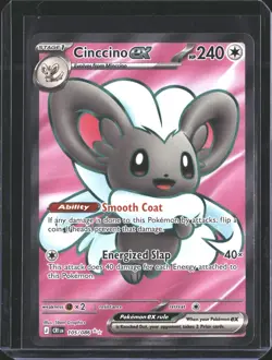 Cinccino ex 105/086 Ultra Rare ME04: Chaos Rising Pokemon NM/M - Image 1