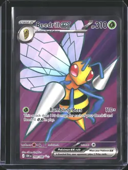 Beedrill ex 098/086 Ultra Rare ME04: Chaos Rising Pokemon NM/M - Image 1