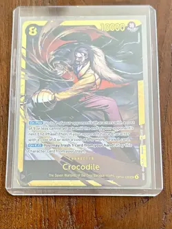 Crocodile 2026 One Piece Azure Sea's Seven #OP14-120 Secret Rare - Image 1