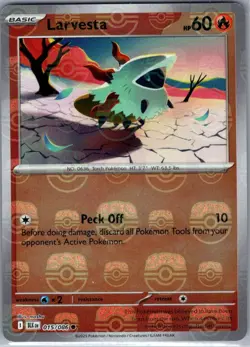 Larvesta Master Ball 015/086 SV: Black Bolt - Pokemon Card - NM - Image 1