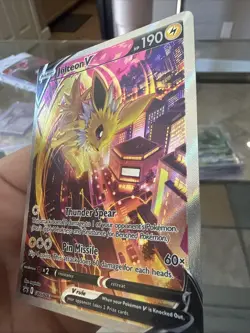 Jolteon v SWSH183 Pokemon TCG Sword & Shield Holo Black Star Promo Card NM - Image 3