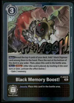 Black Memory Boost! Digimon Promotion Cards #P-039 SR Super Rare 1 - Image 1