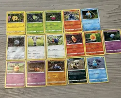 16 Pokemon Cards TCG Yuka Morii Lot No Duplicates Clay Art Illustration - Image 1