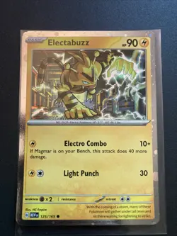 Electabuzz 125/165 Cosmos Holo Promo Pokemon 151 TCG Card - Image 1