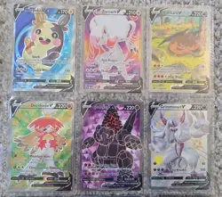 Random Lot Of 8 POKEMON Full Art , V, And V Star Cards! - Image 2