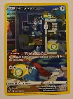 Dunsparce GG23/GG70 Crown Zenith Galarian Gallery Holo Rare Pokemon TCG Card - Image 1