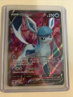 Glaceon V Full Art 174/203 Evolving Skies Pokemon card pack fresh sword shield - Image 1