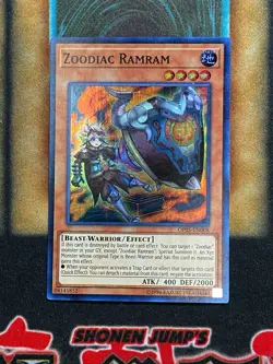 Yugioh Zoodiac Ramram OP05-EN008 Super Rare LP - Image 1