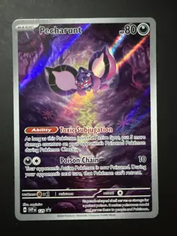 Pokemon TCG Pecharunt 129 Scarlet & Violet Promo Cards Holo - Image 1