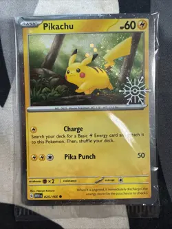 Pikachu - (Holiday Calendar) 025/165 Miscellaneous Cards & Products Holo - Image 1