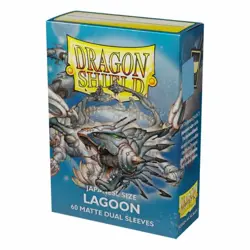 Japanese Matte Dual Lagoon 60 ct Dragon Shield Sleeves YuGiOh VOLUME DISCOUNT - Image 1
