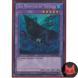 Yugioh Sea Monster of Theseus RATE-EN081 Secret Rare 1st Edition NM - Image 1