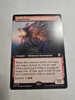 Impulsivity (Extended Art) Commander: Lorwyn Eclipsed Regular - Image 1